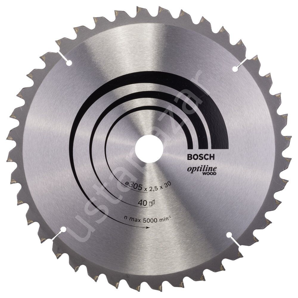 Bosch - Optiline Serisi Ahşap için Daire Testere Bıçağı 305*30 mm 40 Diş 2608640440
