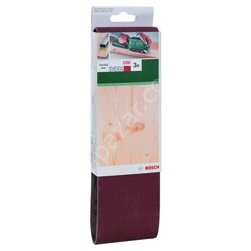 Bosch - Tank Zımpara Kağıdı 3'Lü, 75 X 533 Mm 100 Kum