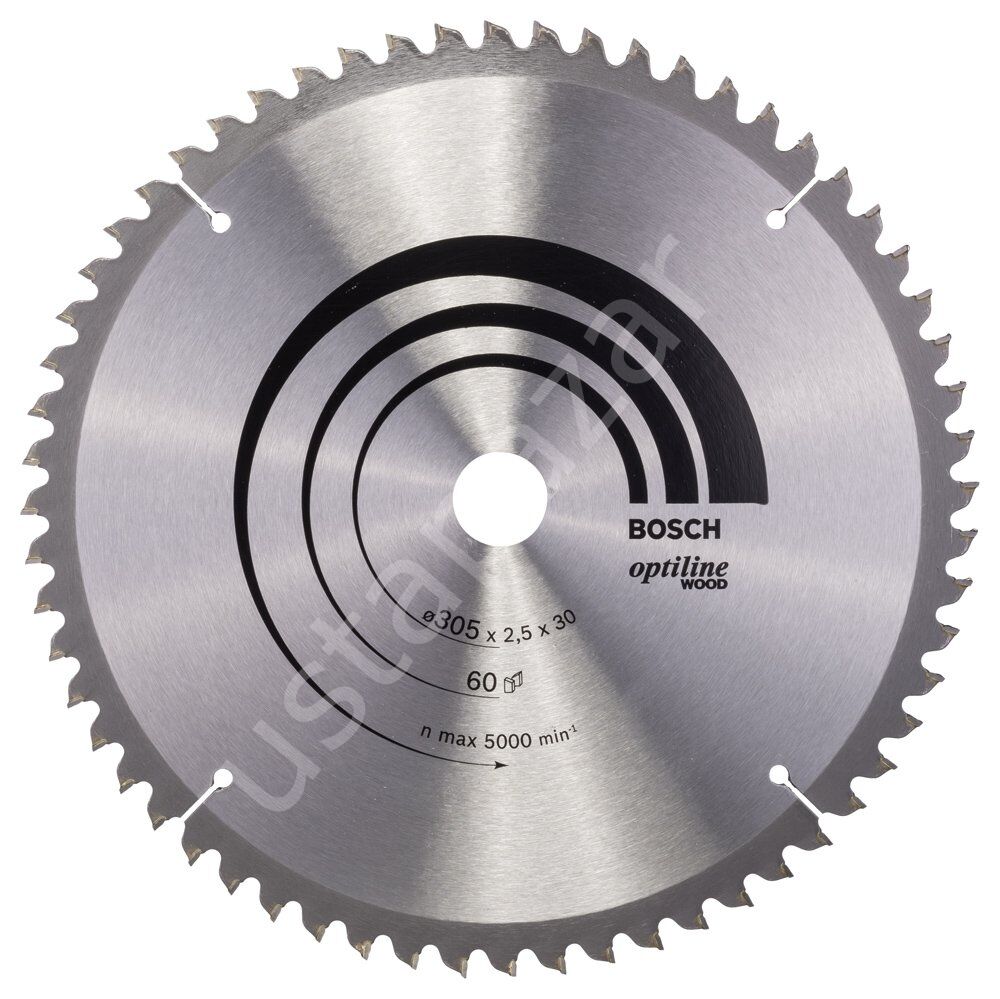 Bosch - Optiline Serisi Ahşap için Daire Testere Bıçağı 305*30 mm 60 Diş 2608640441
