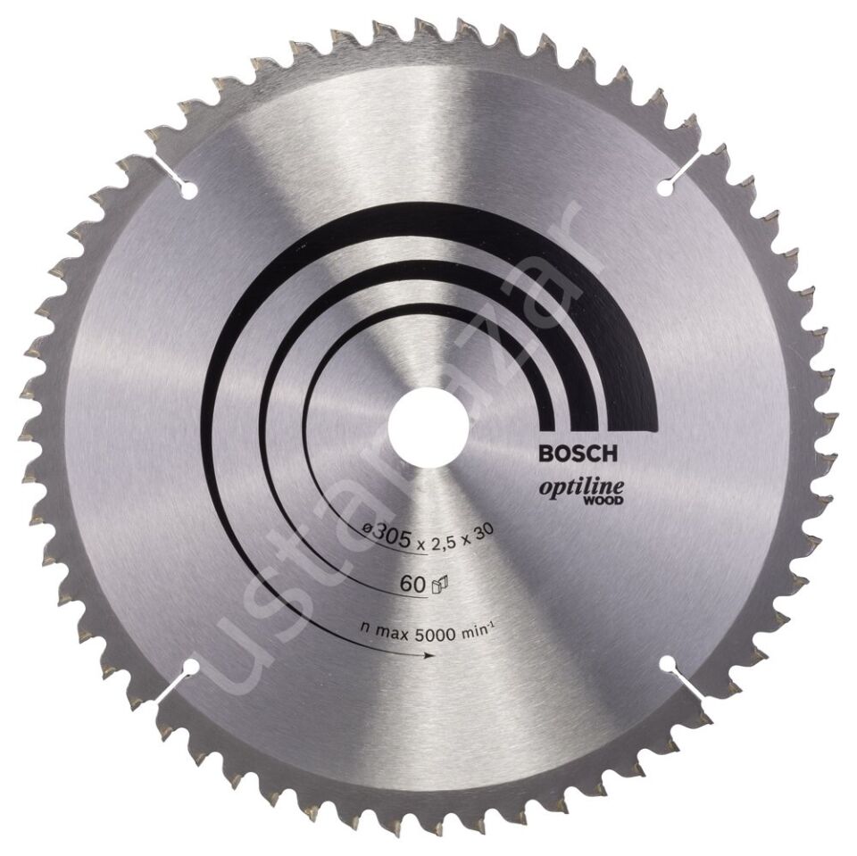Bosch - Optiline Serisi Ahşap için Daire Testere Bıçağı 305*30 mm 60 Diş 2608640441