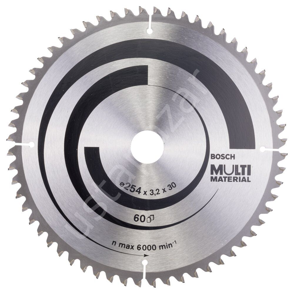 Bosch - Standard for Serisi Çoklu Malzeme için Daire Testere Bıçağı 254*30 mm 60 Diş 2608640449