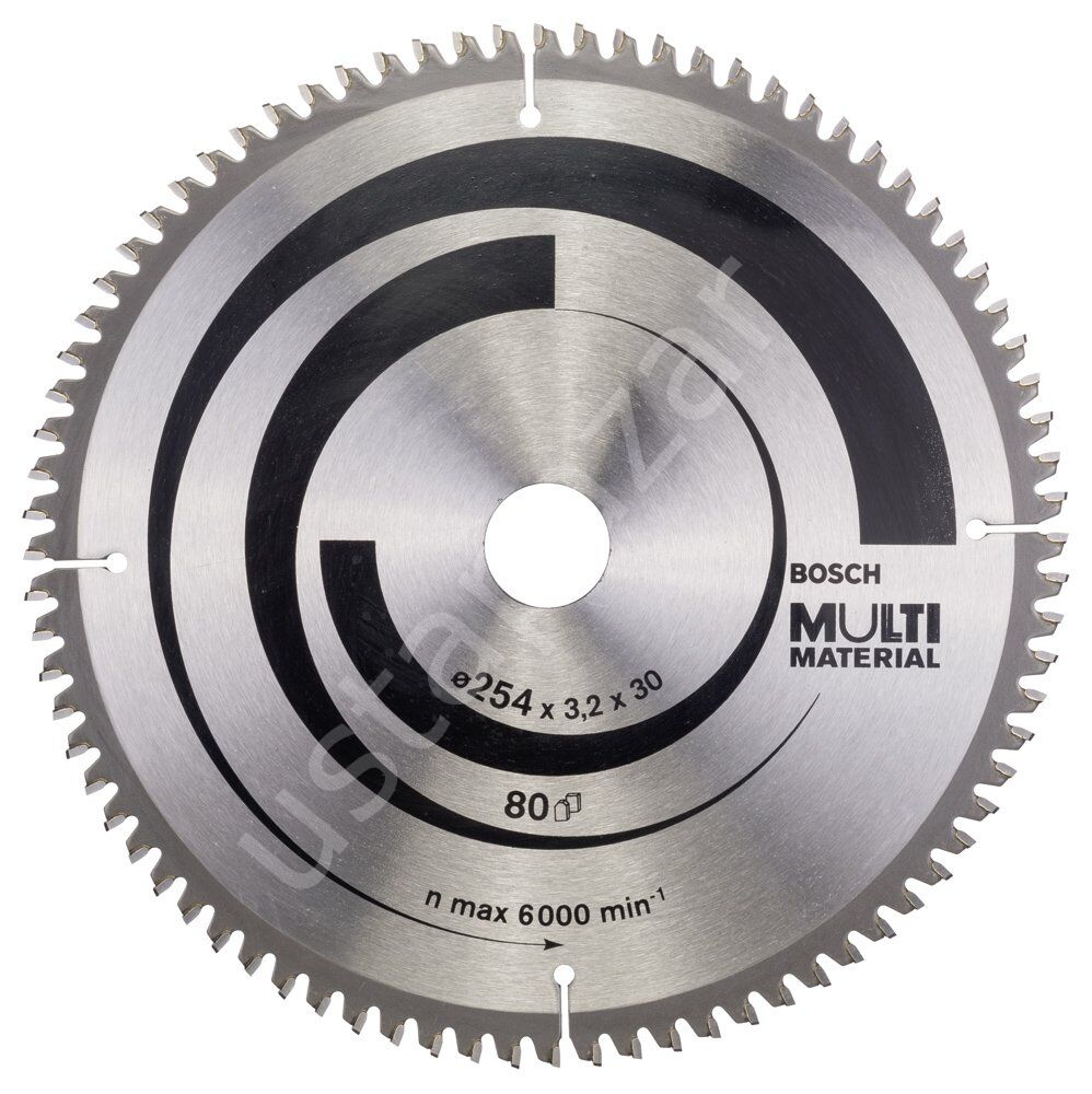 Bosch - Standard for Serisi Çoklu Malzeme için Daire Testere Bıçağı 254*30 mm 80 Diş 2608640450