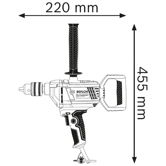 Bosch Professional GBM 1600 RE Darbesiz Matkap 06011B0000