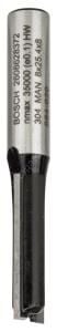Bosch - Standard Seri Ahşap İçin Çift Oluklu, Sert Metal Ekstra Uzun Düz Freze Ucu 8*8*56 mm 2608628372