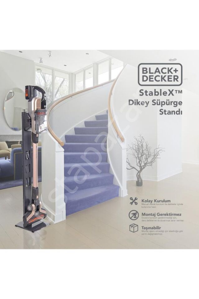 Black+Decker Stable x Dikey Süpürge Standı