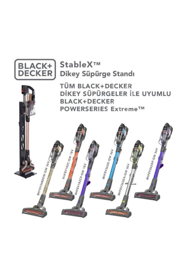 Black+Decker Stable x Dikey Süpürge Standı