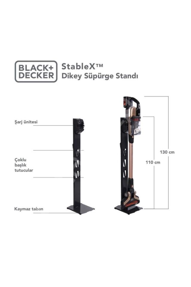 Black+Decker Stable x Dikey Süpürge Standı