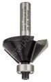 Bosch - Standard Seri Ahşap İçin Çift Oluklu, Sert Metal Bilya Yataklı Pah Açma Frezesi 8*11*45 mm 2608628352