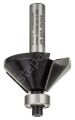 Bosch - Standard Seri Ahşap İçin Çift Oluklu, Sert Metal Bilya Yataklı Pah Açma Frezesi 8*11*45 mm 2608628352
