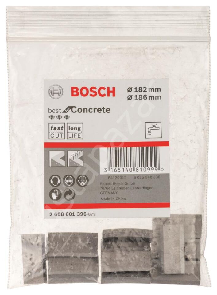 Bosch - Best Serisi Elmas Sulu Karot Uç Segman 182-186 mm İçin 13 Parça 2608601396