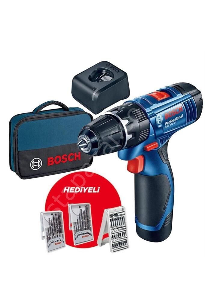 Bosch Professional Gsb 120-LI Tek Akülü Darbeli Matkap + 39 Parça Set