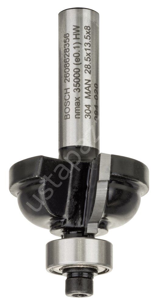 Bosch - Standard Seri Ahşap İçin Çift Oluklu Sert Metal Kenar Biçimlendirme Frezesi 8*28,5*54mm 2608628356