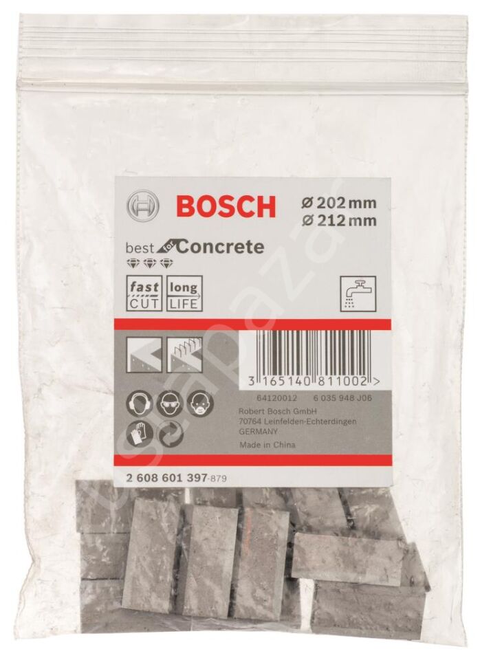 Bosch - Best Serisi Elmas Sulu Karot Uç Segman 202-212 mm İçin 14 Parça 2608601397