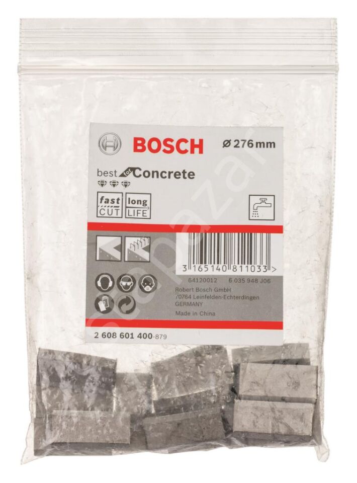 Bosch - Best Serisi Elmas Sulu Karot Uç Segmanı 276 mm İçin 17 Parça 2608601400