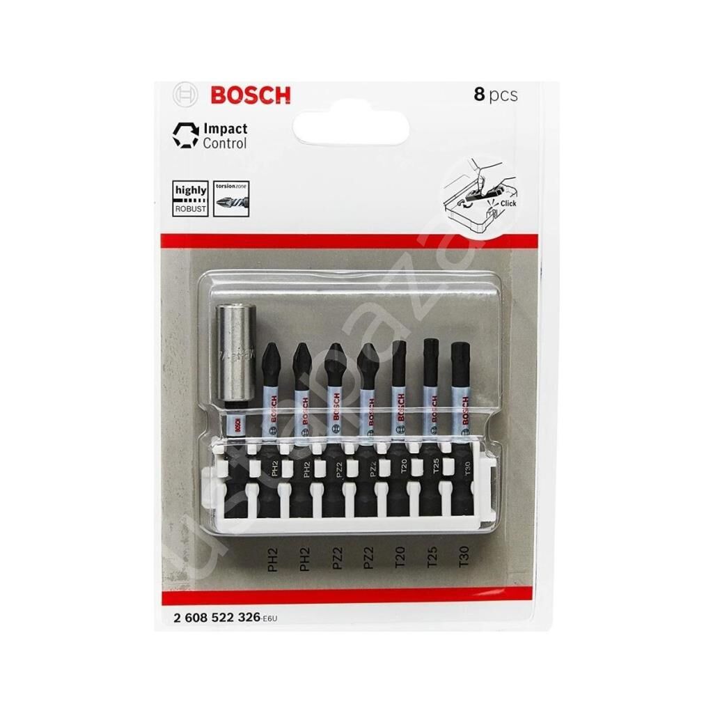 Impact Control Vidalama Bits Uç Seti 8 Parça 2608522326
