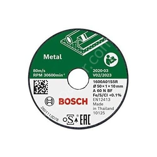 Bosch Easycut&grınd Metal Kesme Taşı 50X1 mm 3 Parça