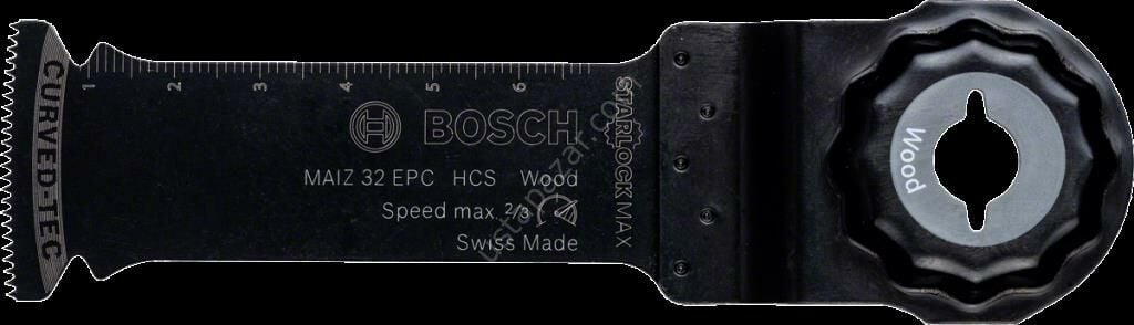 Bosch - Starlock Max - MAIZ 32 EPC - HCS Ahşap İçin Daldırmalı Testere Bıçağı 10'lu 2608664496