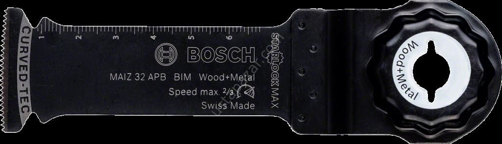 Bosch - Starlock Max - MAIZ 32 APB - BIM Ahşap ve Metal İçin Daldırmalı Testere Bıçağı 10'lu 2608664497