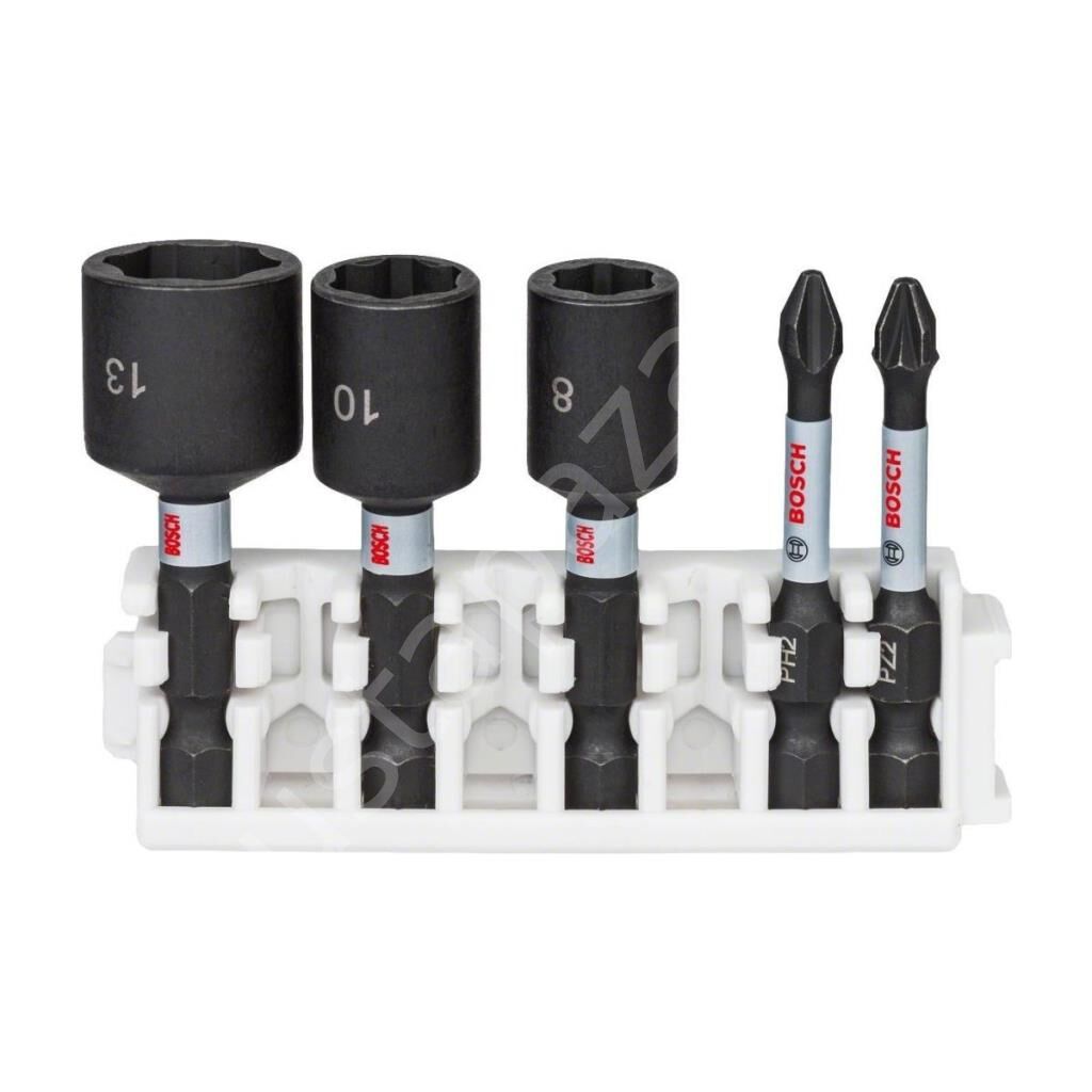 - Impact Control Serisi 5'li Lokma ve Uç Seti 8/10/13 mm Ph2/pz2 *50MM