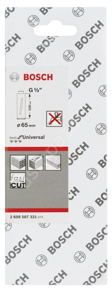Bosch - Best Serisi G 1/2'' Girişli Kuru Karot Ucu 65*150 mm 2608587321