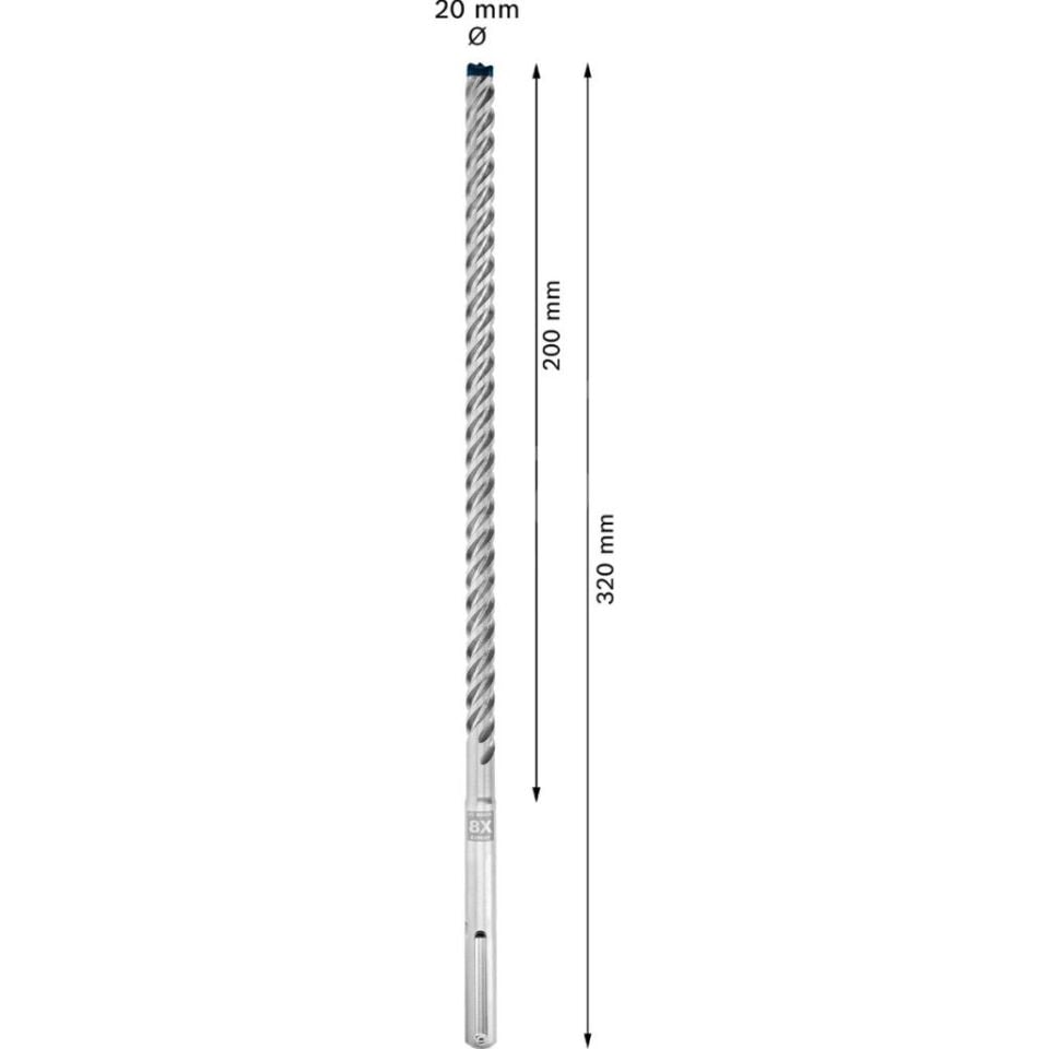 Expert Sds Max-8x Kırıcı Delici Delme Ucu 18 x 400 x 540 mm