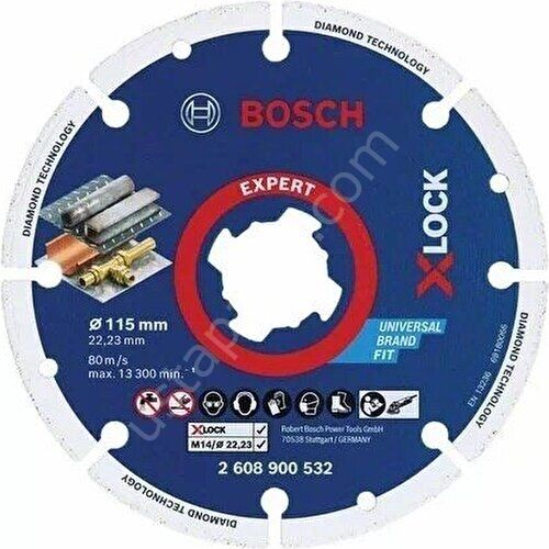 Bosch 115 mm Elmas Metal Kesme Diski X-Lock