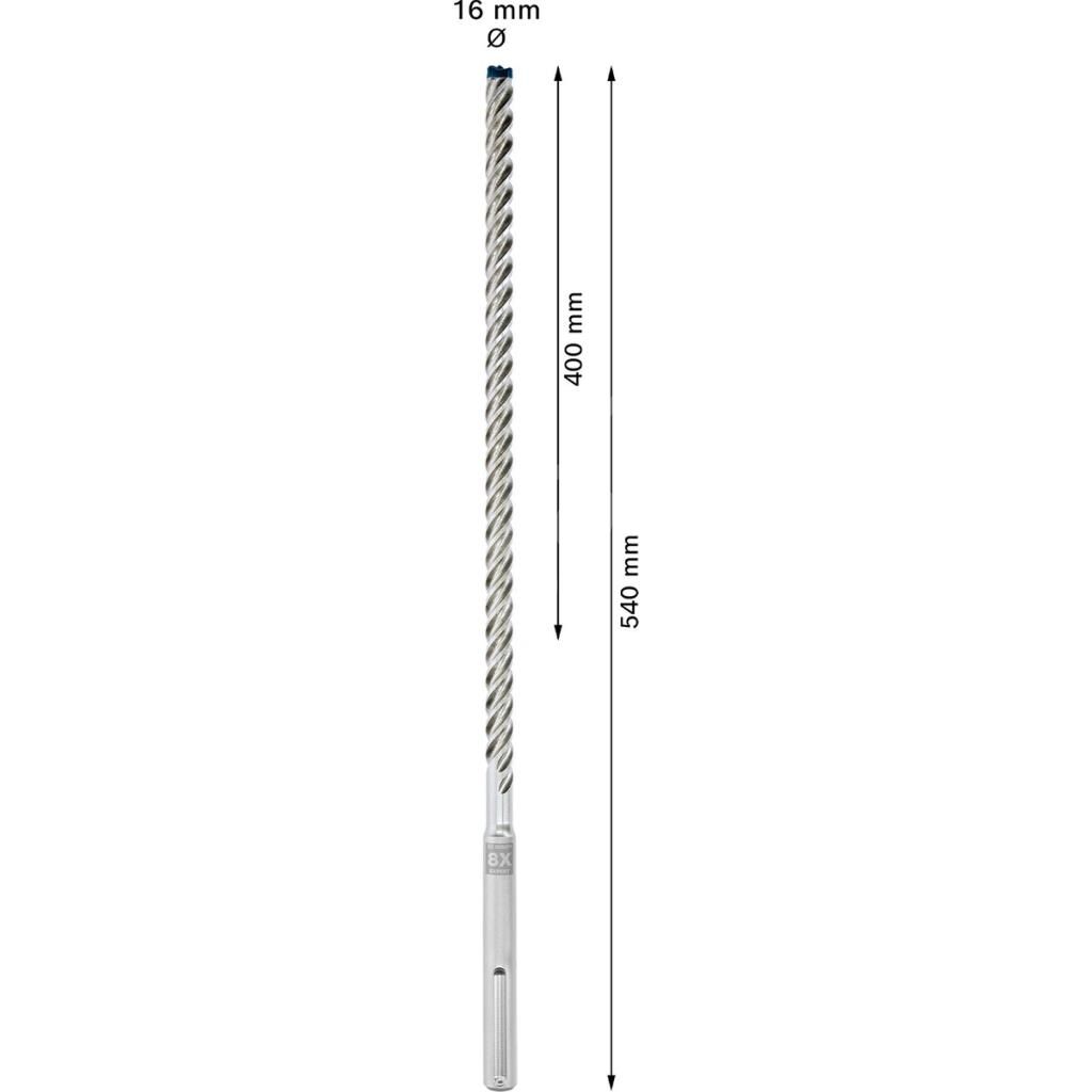 Expert Sds Max-8x Kırıcı Delici Delme Ucu 16 x 400 x 540 mm