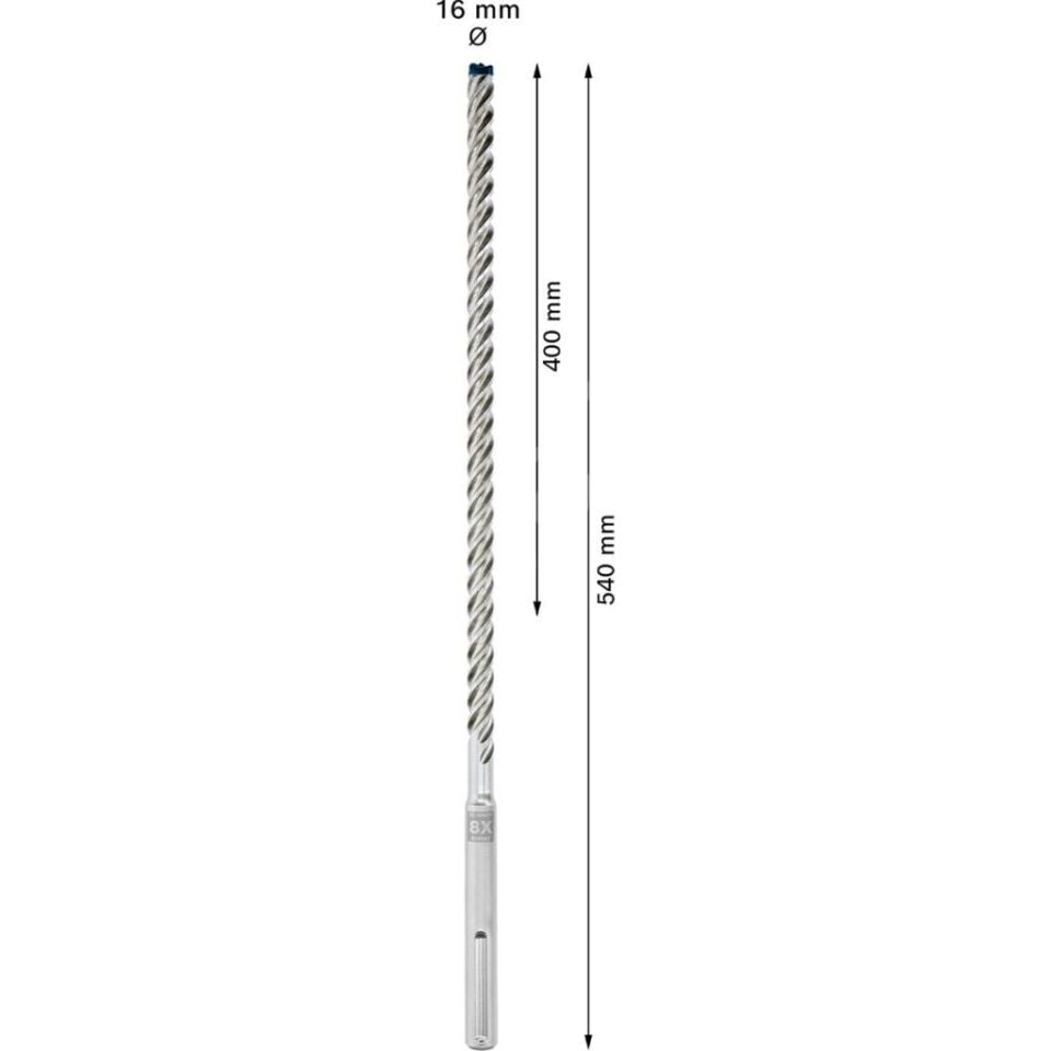 Expert Sds Max-8x Kırıcı Delici Delme Ucu 16 x 400 x 540 mm