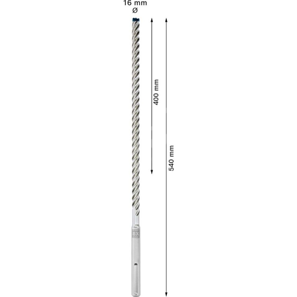 Bosch Expert SDS-Max-8X K-Delici Ucu 16*540 mm 1'li