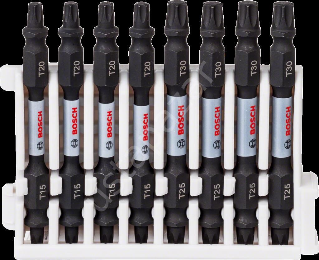 Bosch - Impact Control Serisi Çift Taraflı Vidalama Ucu 8'li T15/20x4 T25/30x4 *65mm 2608522343