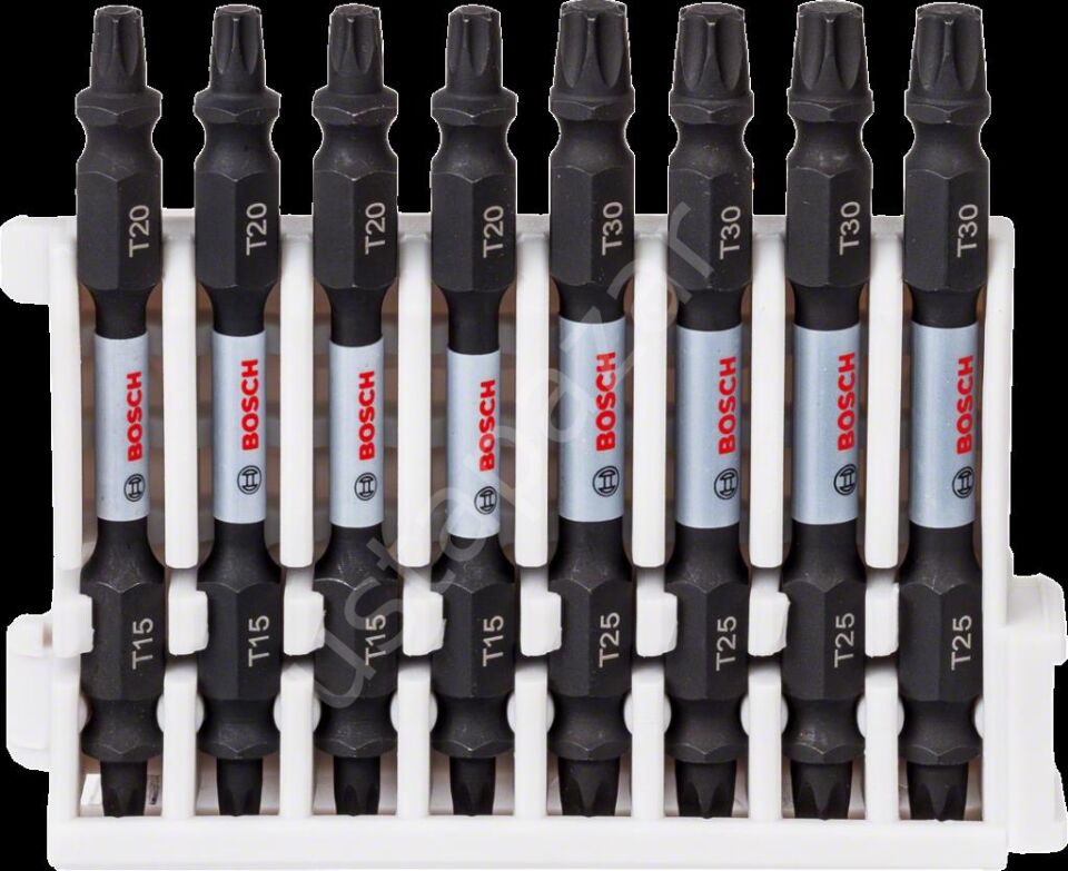 Bosch - Impact Control Serisi Çift Taraflı Vidalama Ucu 8'li T15/20x4 T25/30x4 *65mm 2608522343