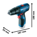 Bosch Professional GSB 120-Li Çift Akülü 2 Ah Darbeli Vidalama Makinesi 06019G8100