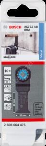 Bosch - Starlock - AIZ 32 AB - BIM Metal İçin Daldırmalı Testere Bıçağı 10'lu 2608664475