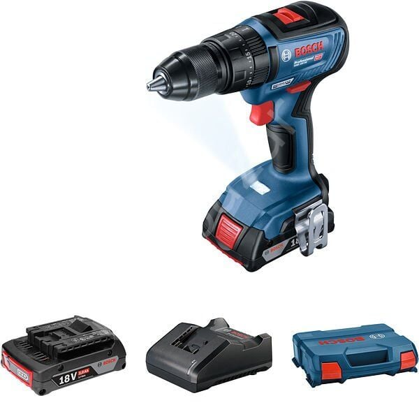 Bosch Professional GSB 18V-50 Çift Akülü 2 Ah Darbeli Vidalama Makinesi 06019H5100