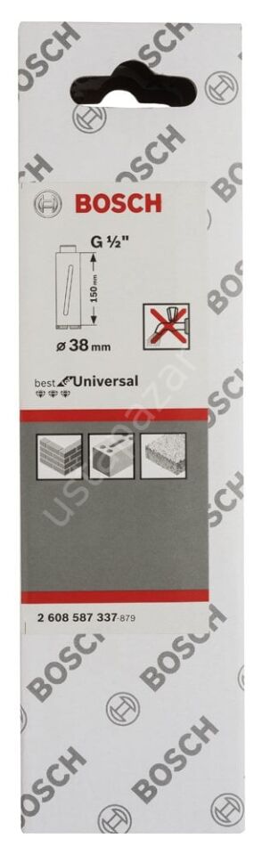 Bosch - Standard Seri G 1/2'' Girişli Kuru Karot Ucu 38*150 mm 2608587337
