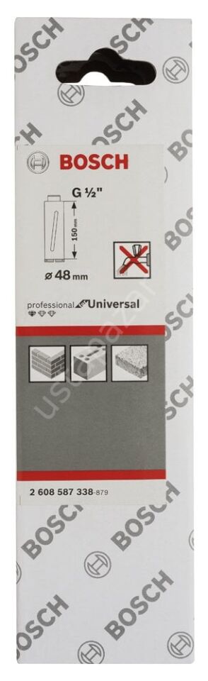 Bosch - Standard Seri G 1/2'' Girişli Kuru Karot Ucu 48*150 mm 2608587338