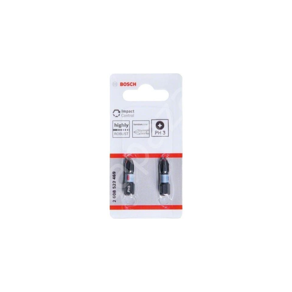 Impact Yıldız Bits Uç PH3X25 mm 2'li 2608522469