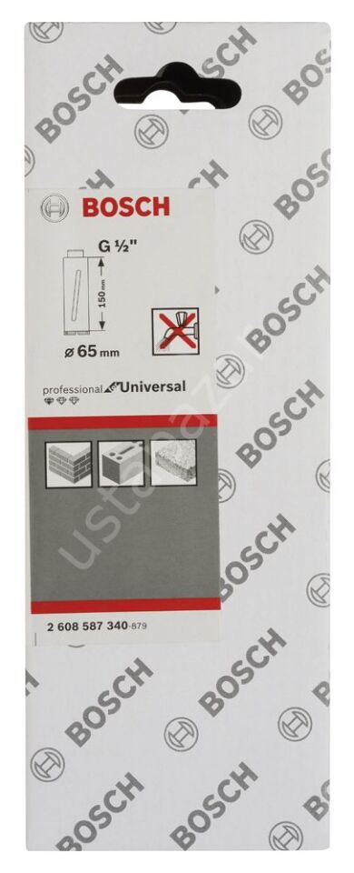 Bosch - Standard Seri G 1/2'' Girişli Kuru Karot Ucu 65*150 mm 2608587340