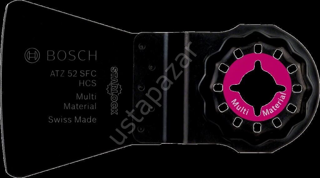 Bosch - Starlock - ATZ 52 SFC - HCS Yumuşak Silikon ve Boya Artıkları İçin Esnek Raspa Bıçağı 10'lu 2608664488