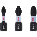 Impact Yıldız Bits Uç PH1/2/3X25 mm 3lü 2608522470