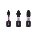 Impact Yıldız Bits Uç PH1/2/3X25 mm 3lü 2608522470