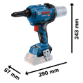 Bosch Professional GRG 18V-16 C SOLO Akülü Perçin Tabancası 06019K5000