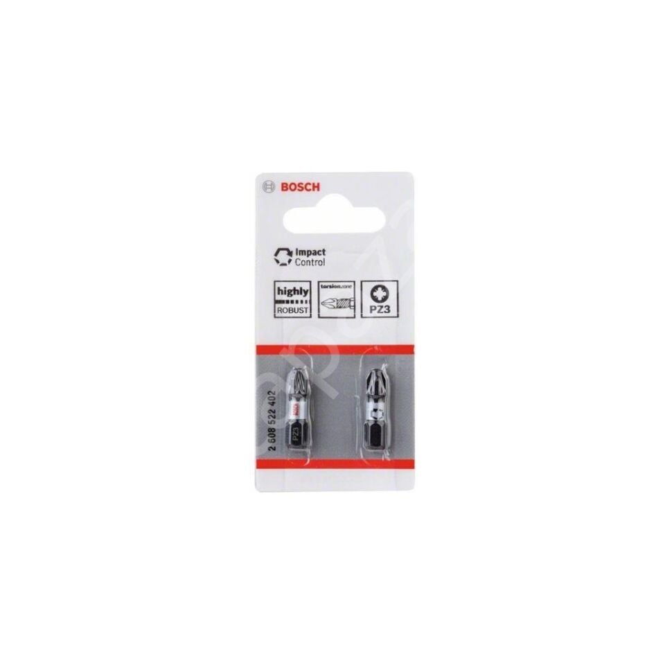 Impact Yıldız Bits Ucu PZ3X25 mm 2'li 2608522402