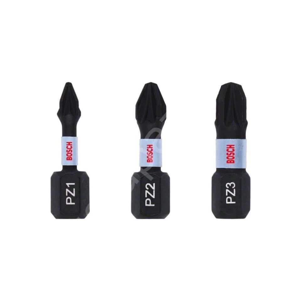 Impact Yıldız Bits Uç PZ1/2/3X25 mm 3'lü 2608522471