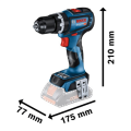 Bosch Professional GSB 18V-90 C (solo) Akülü Darbeli Delme Vidalama Makinesi 06019K6100