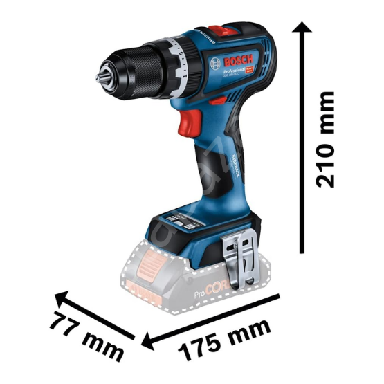Bosch Professional GSB 18V-90 C (solo) Akülü Darbeli Delme Vidalama Makinesi 06019K6100