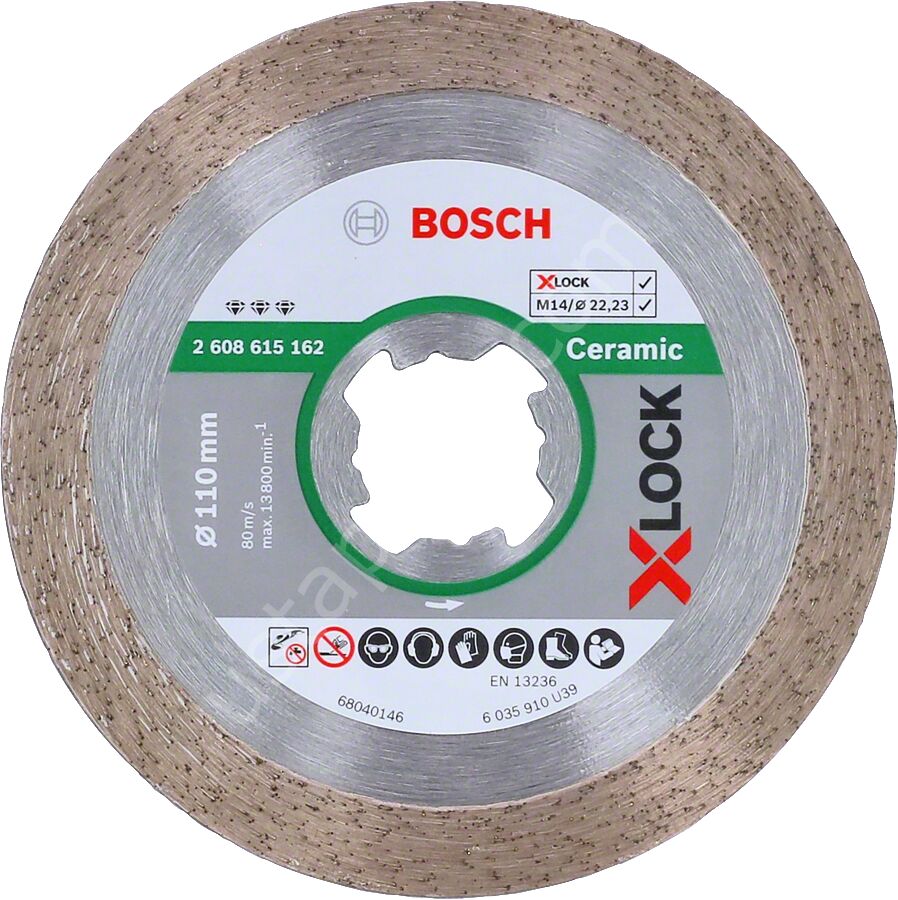 Bosch - X-LOCK - Best Serisi Seramik İçin, Elmas Kesme Diski 110 mm 2608615162