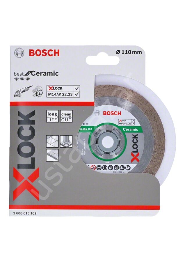 Bosch - X-LOCK - Best Serisi Seramik İçin, Elmas Kesme Diski 110 mm 2608615162