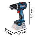 Bosch Professional GSB 18V-90 C (2x5.0Ah, GAL 18V-40, L-Boxx) Akülü Darbeli Delme Vidalama Makinesi 06019K6106