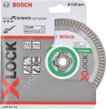 Bosch - X-LOCK - Best Serisi Seramik İçin, Extra Temiz Kesim Turbo Segman  Elmas Kesme Diski 125 mm 2608615132